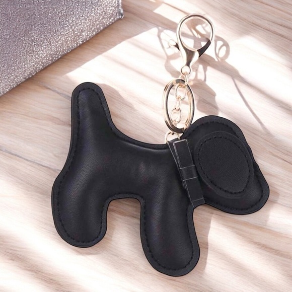 Handbags - Black Dog Purse Bag Charm or Keychain
